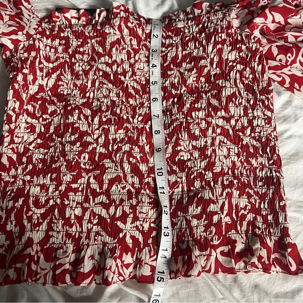 Polo Ralph Lauren off shoulder floral cropped blouse new with tags‎ - Picture 5 of 13